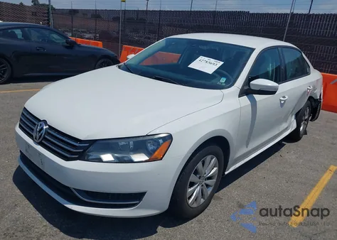 2013 Volkswagen Passat 2.5L S from USA, damaged, VIN 1VWAP7A33DC013070